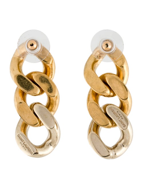 Saint Laurent Chain Link Drop Earrings