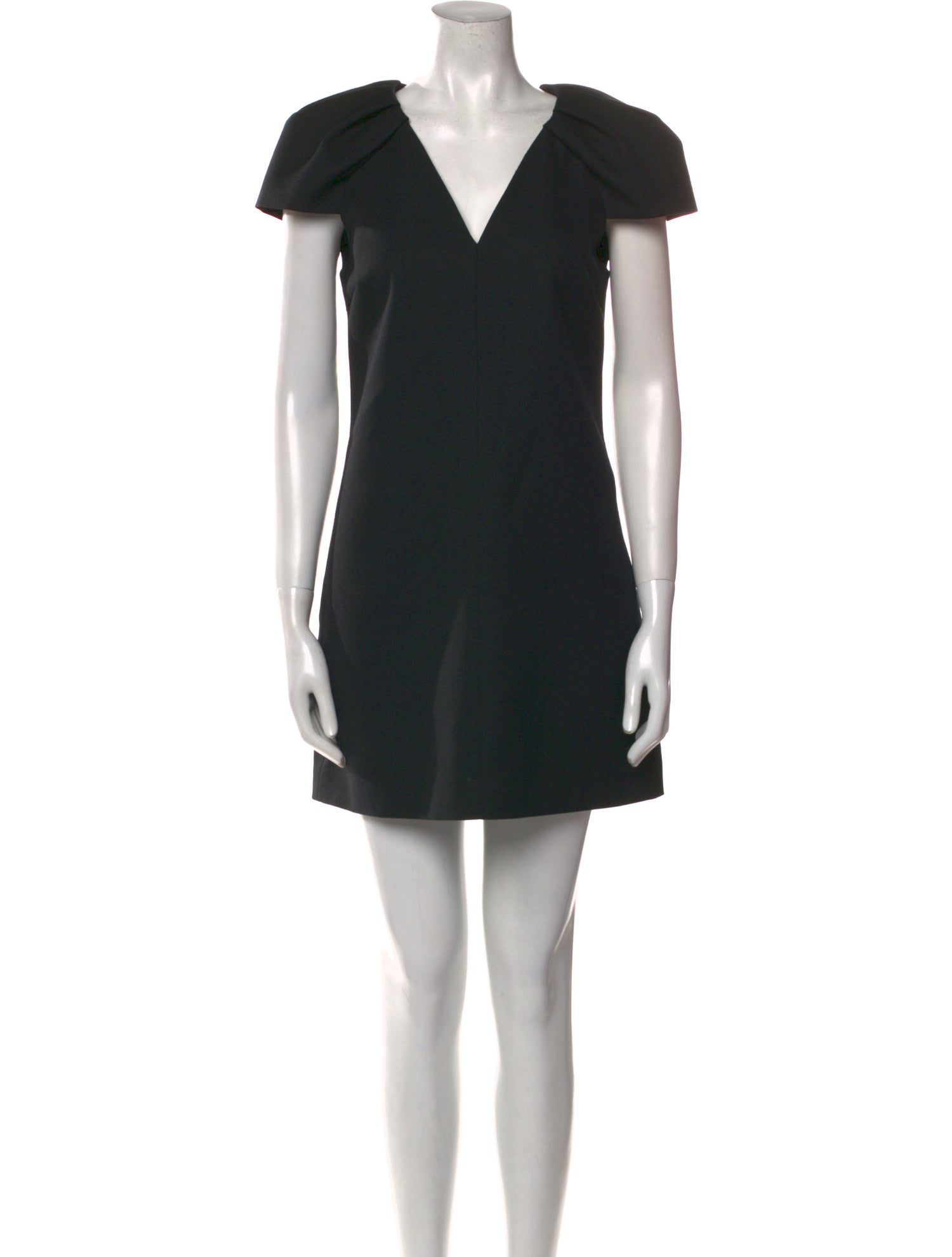 Saint Laurent Wool Mini Dress - Black Dresses, Clothing Saint Laurent Wool Mini Dress - Black Dresses, Clothing