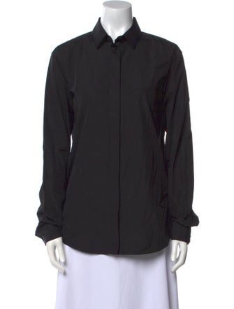 Saint Laurent Long Sleeve Button-Up Top