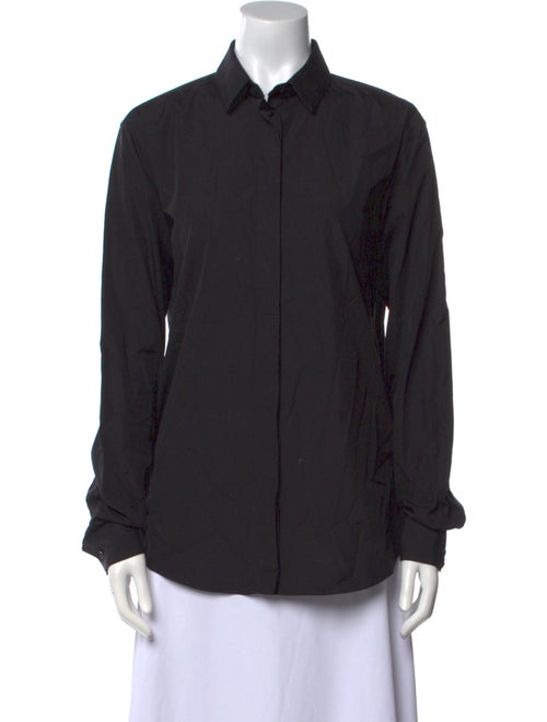 Saint Laurent Long Sleeve Button-Up Top