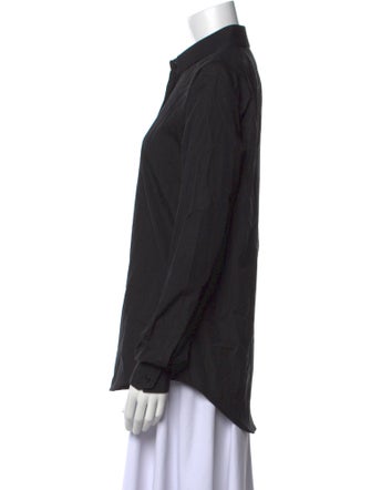 Saint Laurent Long Sleeve Button-Up Top