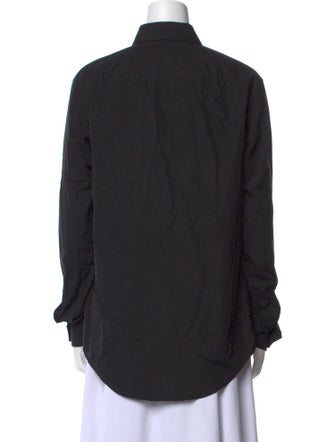 Saint Laurent Long Sleeve Button-Up Top
