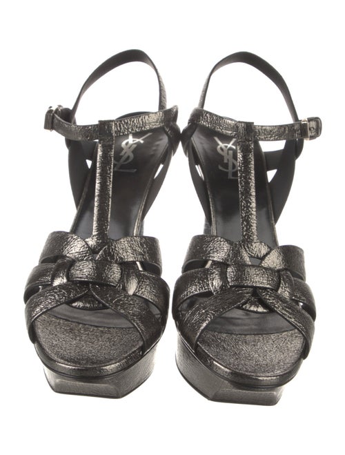 Saint Laurent Leather T-Strap Pumps