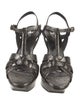 Saint Laurent Leather T-Strap Pumps