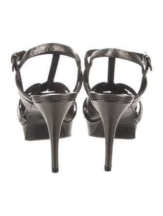 Saint Laurent Leather T-Strap Pumps