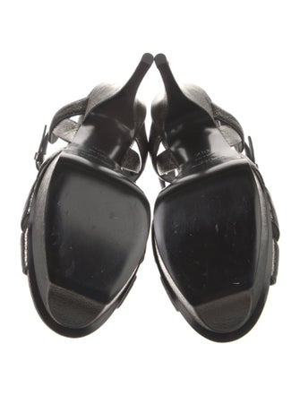 Saint Laurent Leather T-Strap Pumps