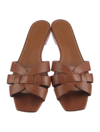 Saint Laurent Leather Slides