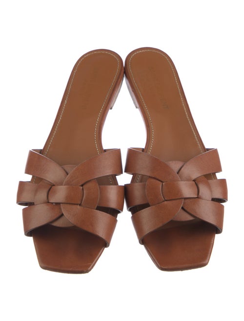 Saint Laurent Leather Slides