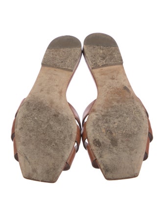 Saint Laurent Leather Slides