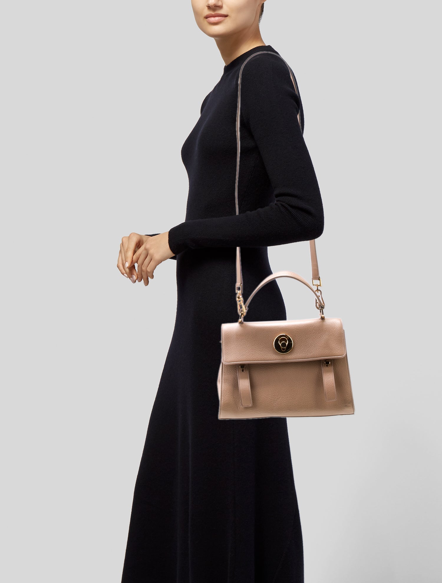 Saint Laurent Leather Top Handle Bag