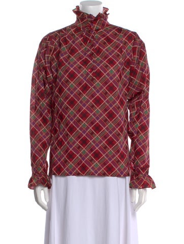 Yves Saint Laurent Rive Gauche Tops Vintage 1980's Top Us6, Fr38 | M