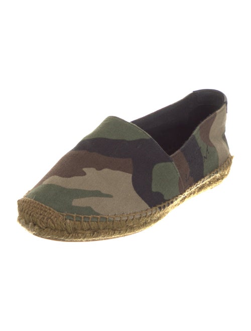 Saint Laurent Canvas Camouflage Print Espadrilles