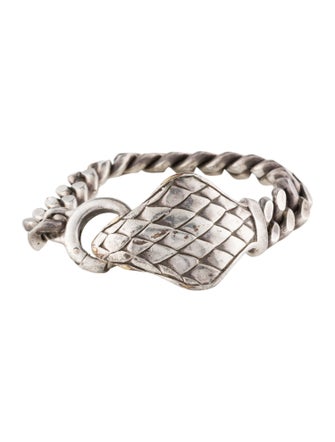 Saint Laurent Crystal Snake Link Bracelet