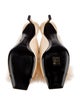 Saint Laurent Satin Feather Trim Mules