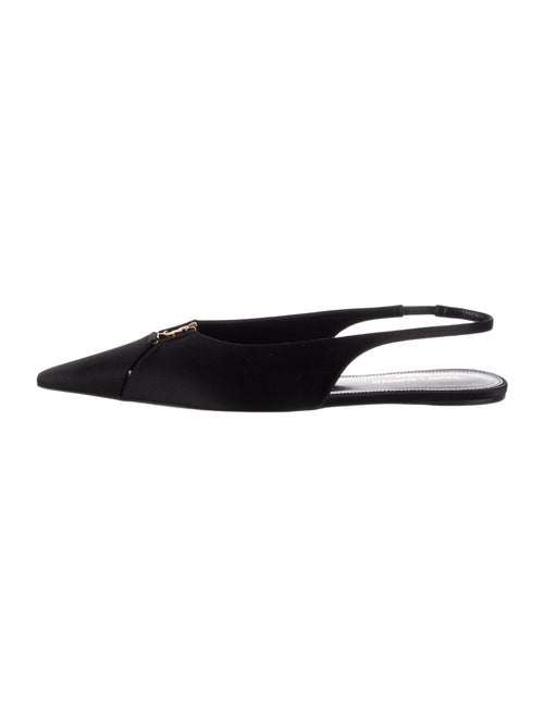 Saint Laurent Satin Slingback Flats