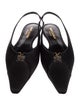 Saint Laurent Satin Slingback Flats