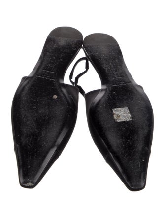 Saint Laurent Satin Slingback Flats