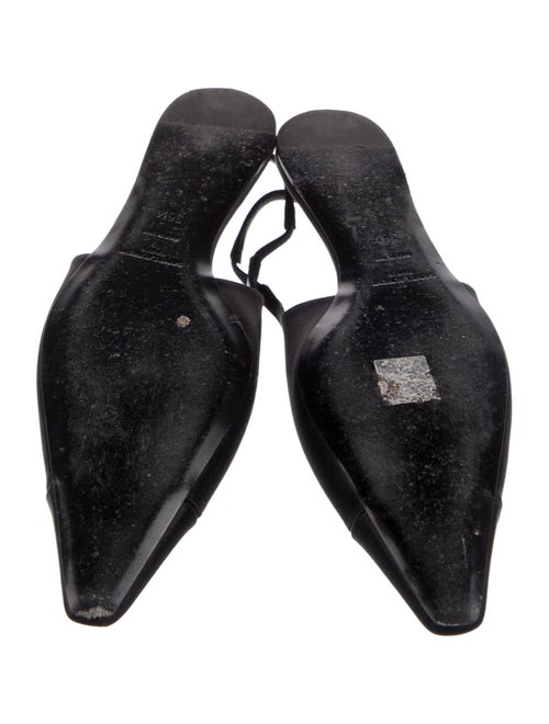 Saint Laurent Satin Slingback Flats