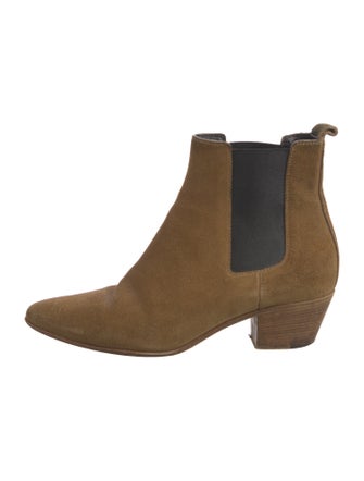 Saint Laurent Suede Chelsea Boots