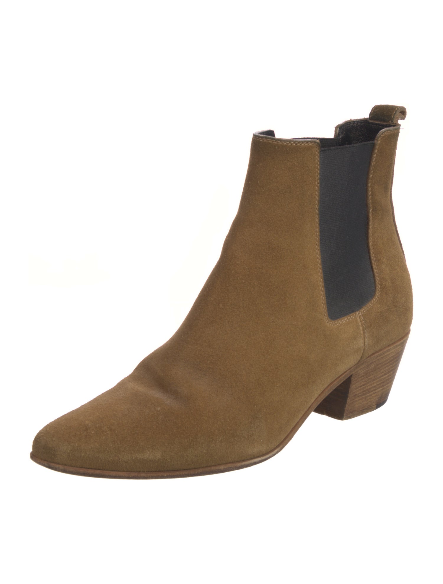 Saint Laurent Suede Chelsea Boots