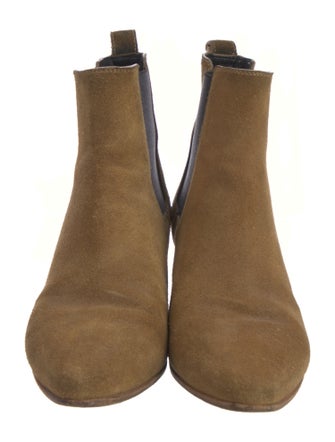 Saint Laurent Suede Chelsea Boots
