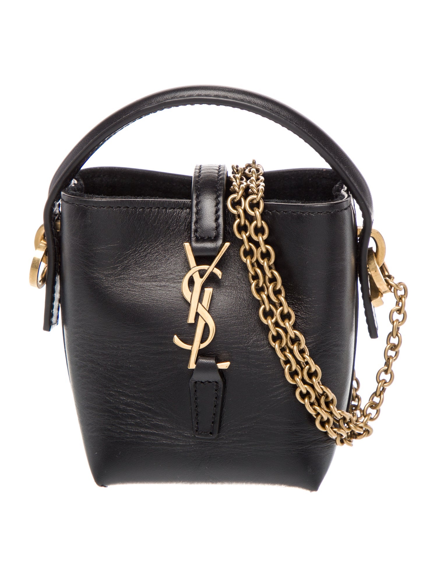 Saint Laurent Leather Le 37 Micro Leather Bag Mini 2023