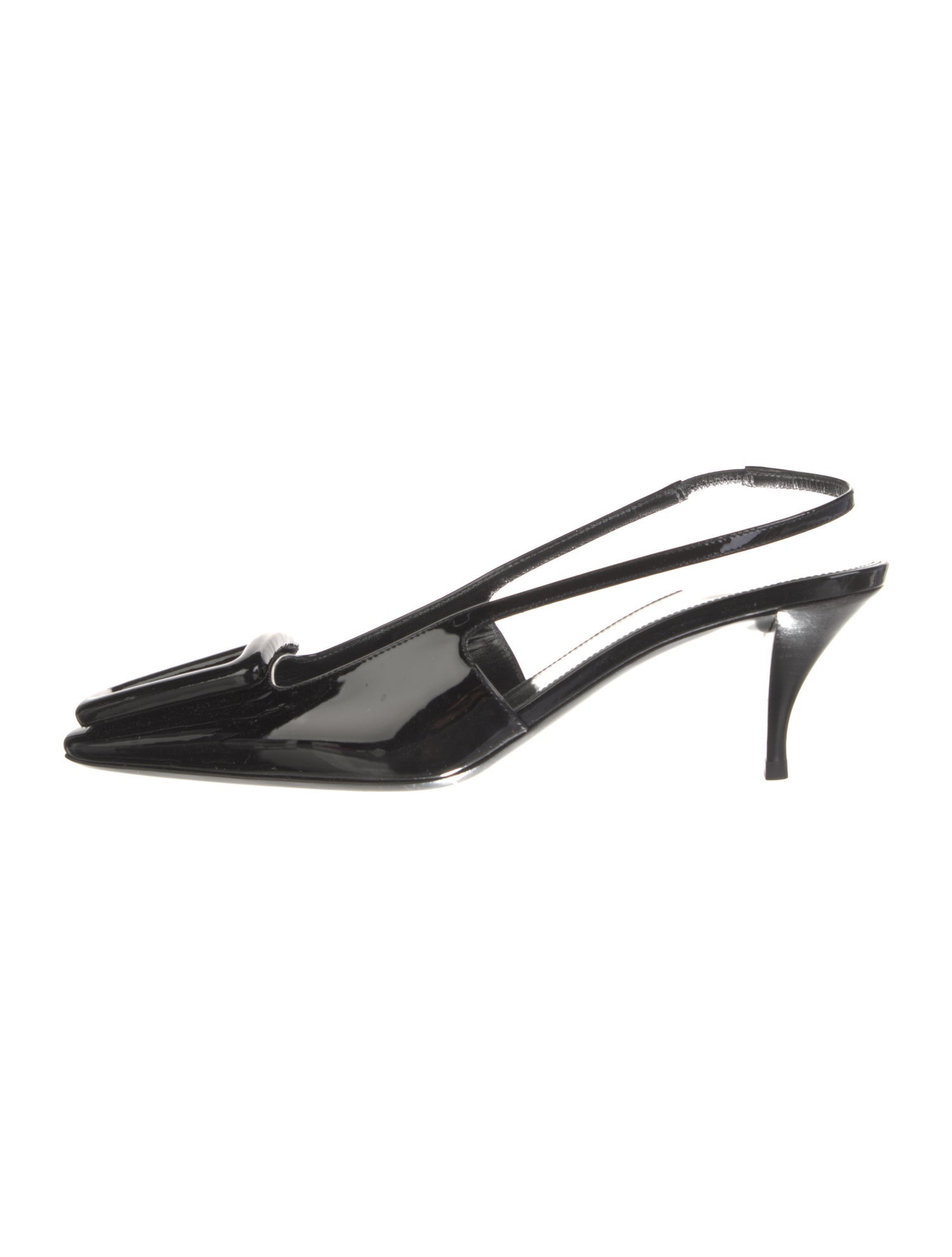 Saint Laurent Patent Leather Slingback Pumps