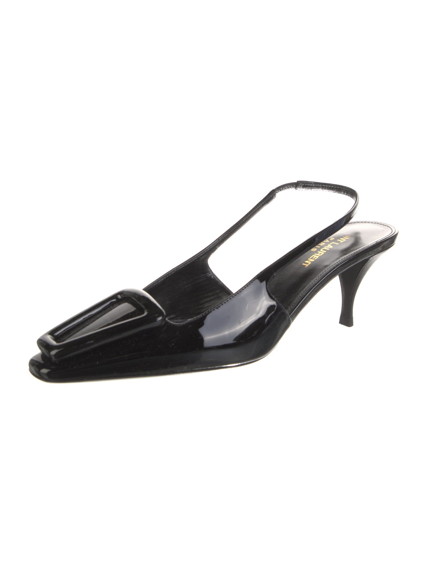 Saint Laurent Patent Leather Slingback Pumps