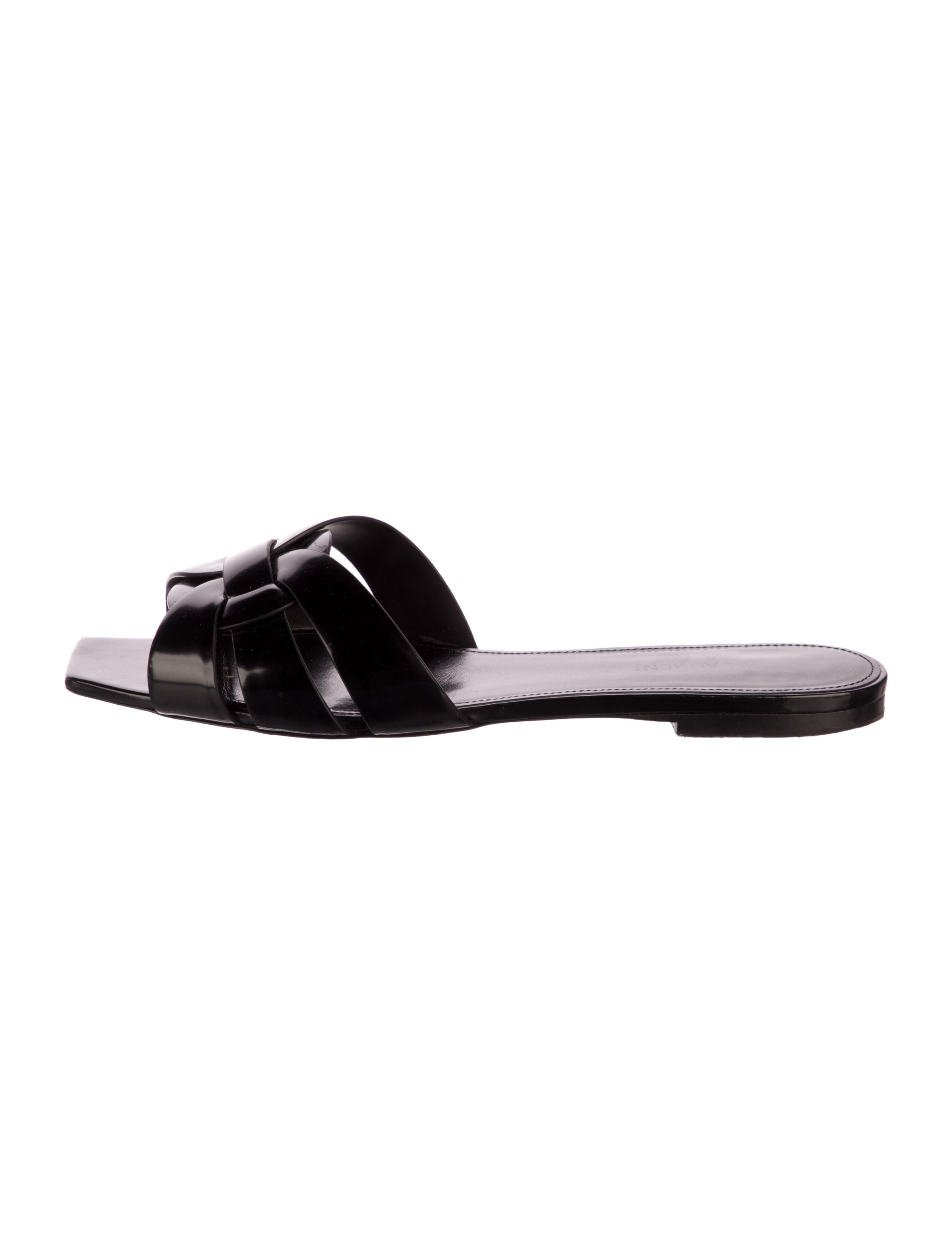 Saint Laurent Patent Leather Slides