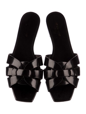 Saint Laurent Patent Leather Slides