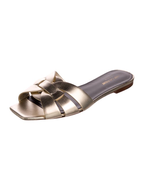 Saint Laurent Leather Slides
