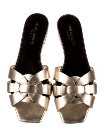 Saint Laurent Leather Slides