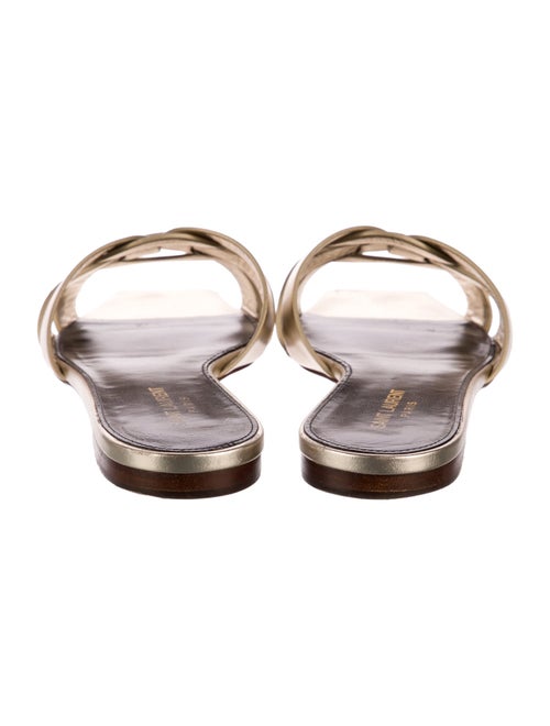 Saint Laurent Leather Slides