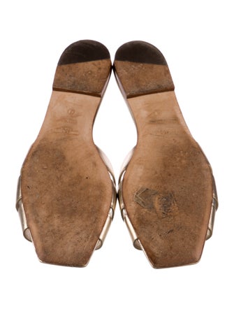 Saint Laurent Leather Slides