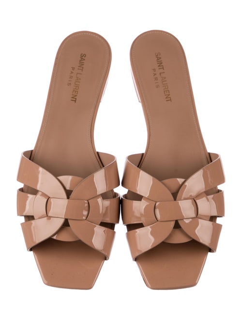 Saint Laurent Patent Leather Slides