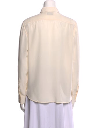 Saint Laurent 2013 Silk Button-Up Top