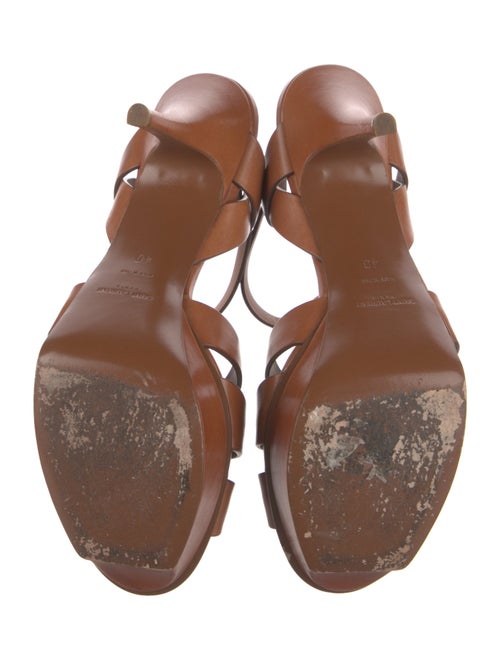 Saint Laurent Leather T-Strap Sandals