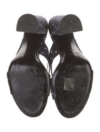 Saint Laurent Polka Dot Print Slides