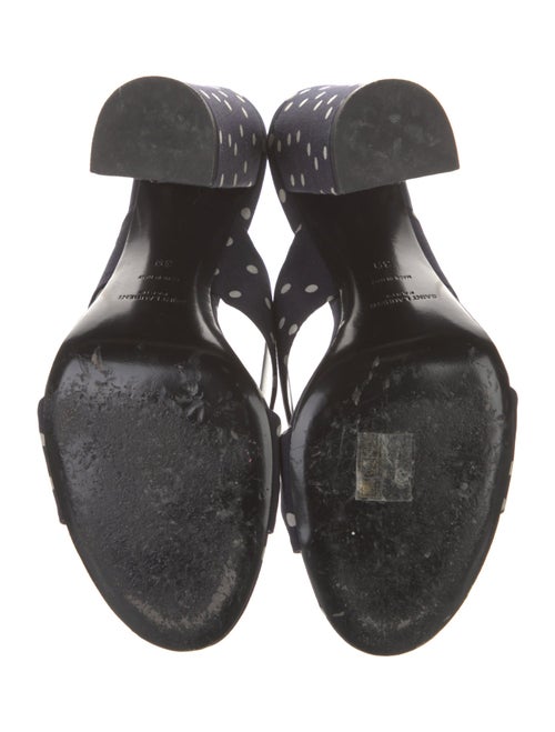 Saint Laurent Polka Dot Print Slides