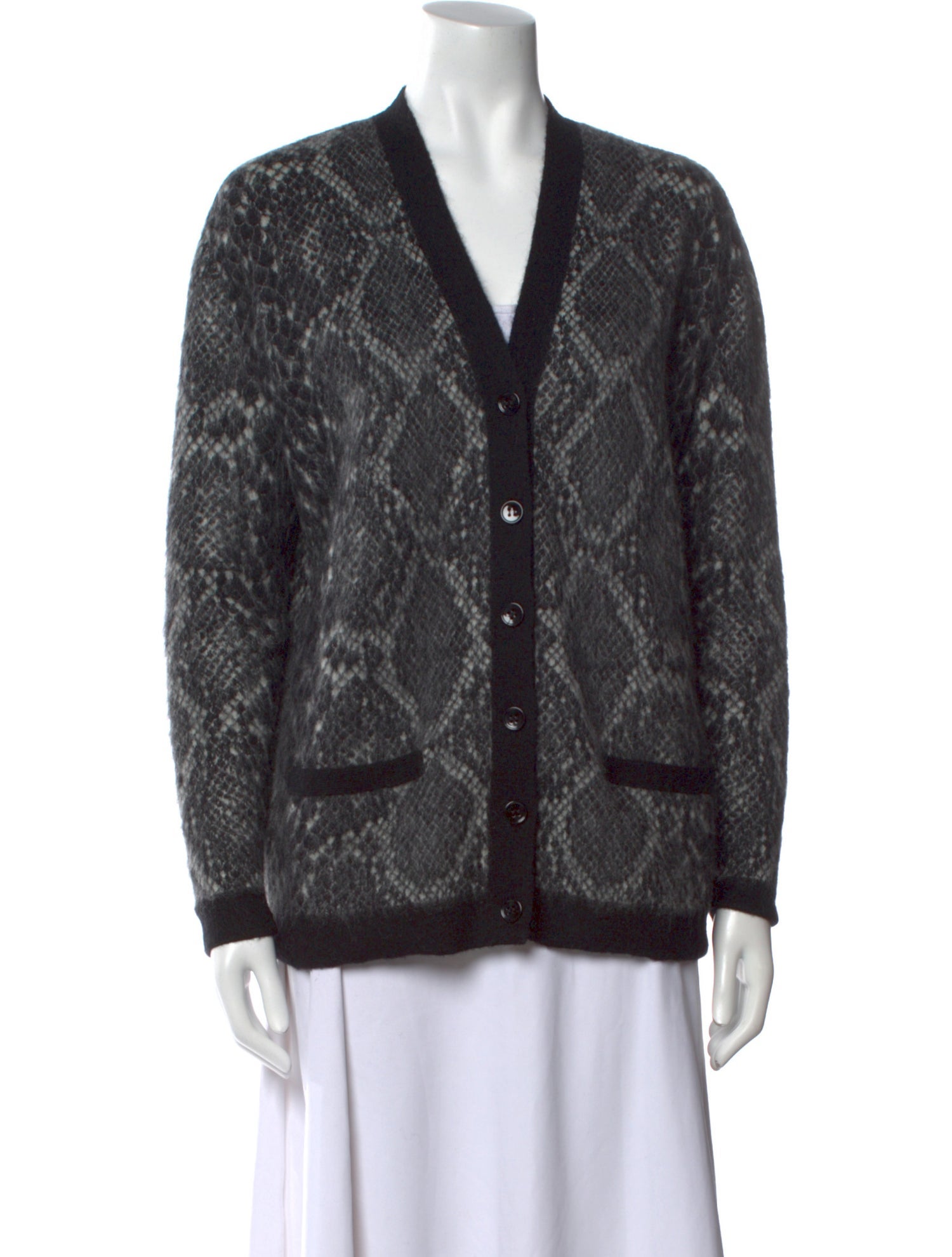 Saint Laurent Mohair Printed Sweater