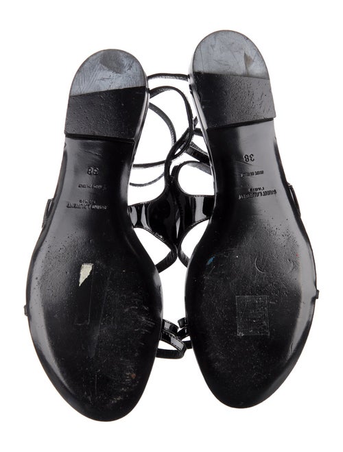 Saint Laurent Patent Leather Gladiator Sandals