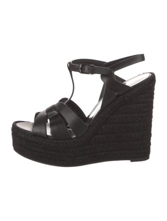 Saint Laurent Leather Espadrilles
