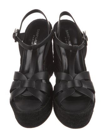 Saint Laurent Leather Espadrilles