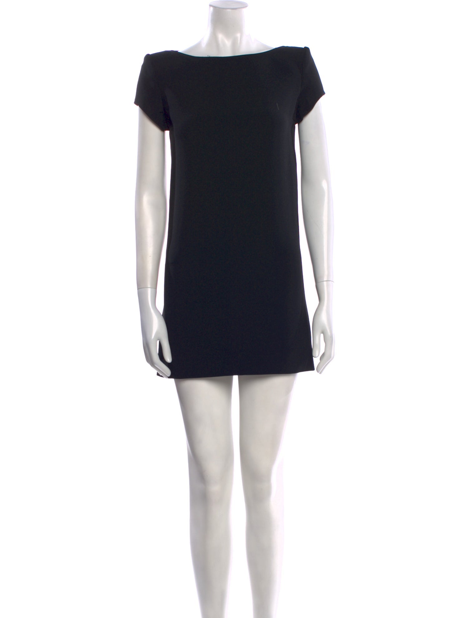 Saint Laurent Bateau Neckline Mini Dress