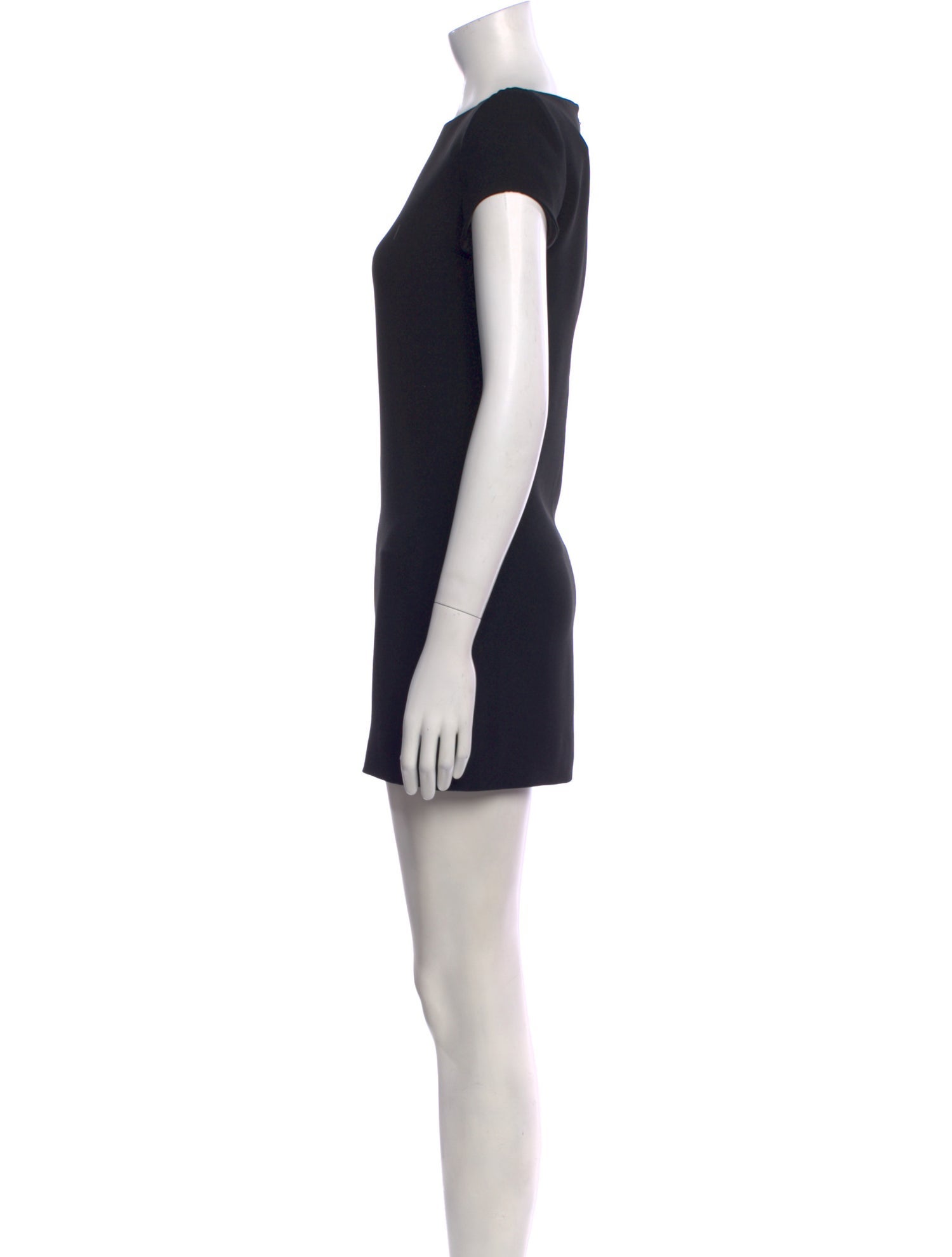 Saint Laurent Bateau Neckline Mini Dress