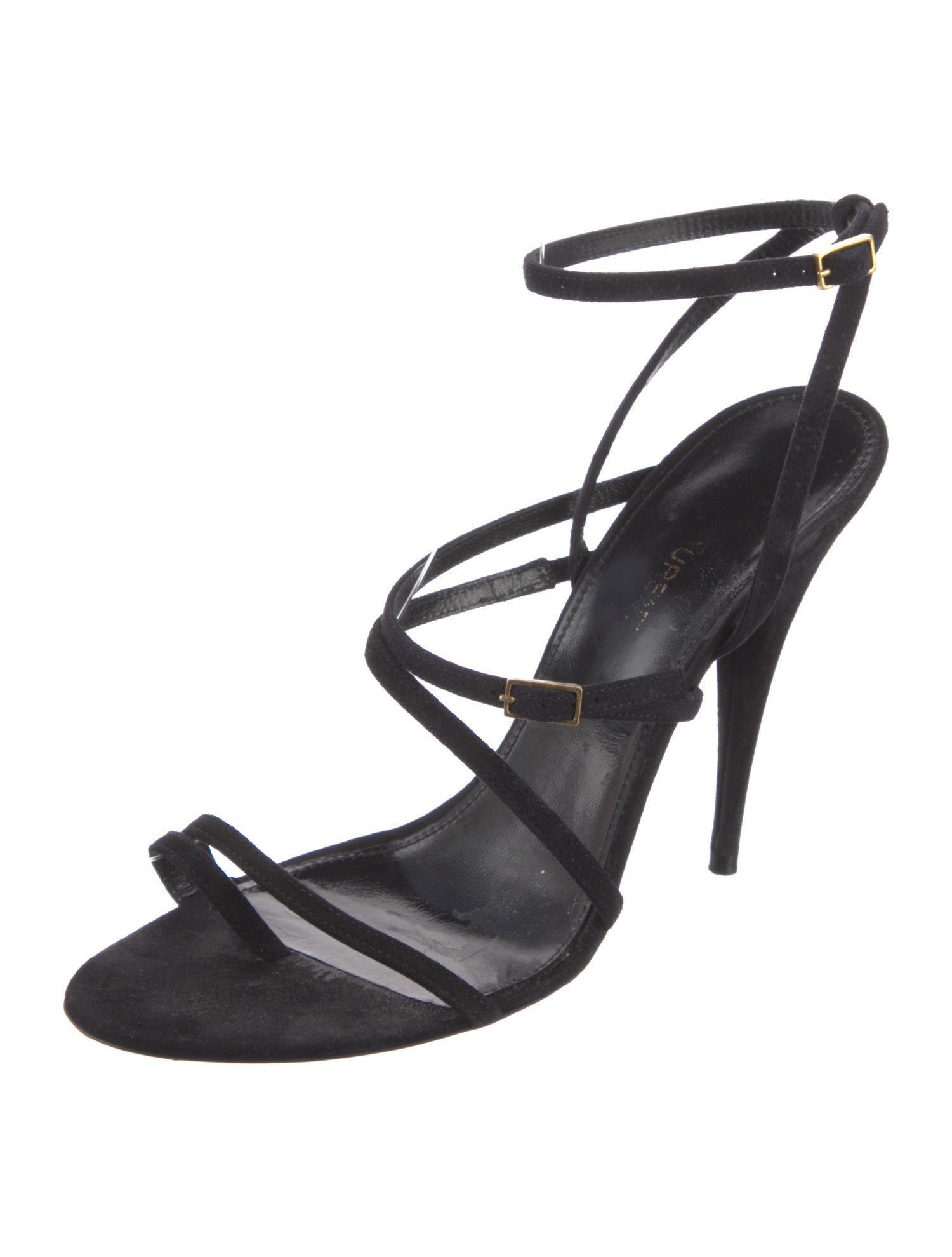 Saint Laurent Suede Slingback Sandals