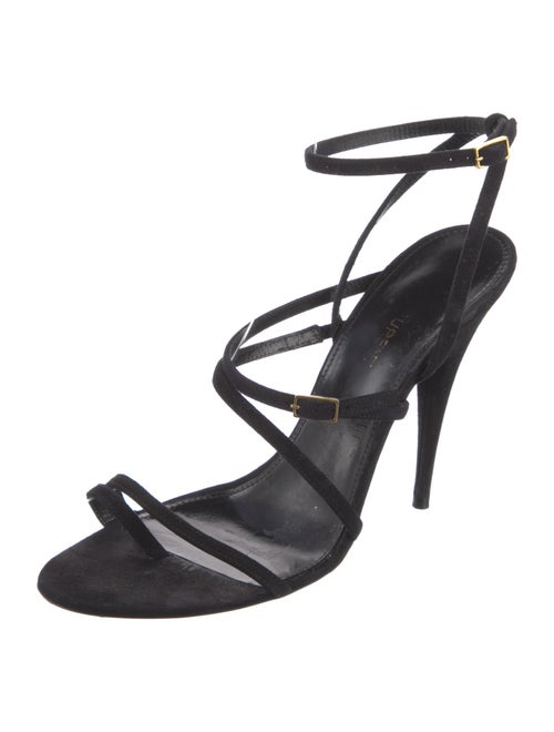 Saint Laurent Suede Slingback Sandals