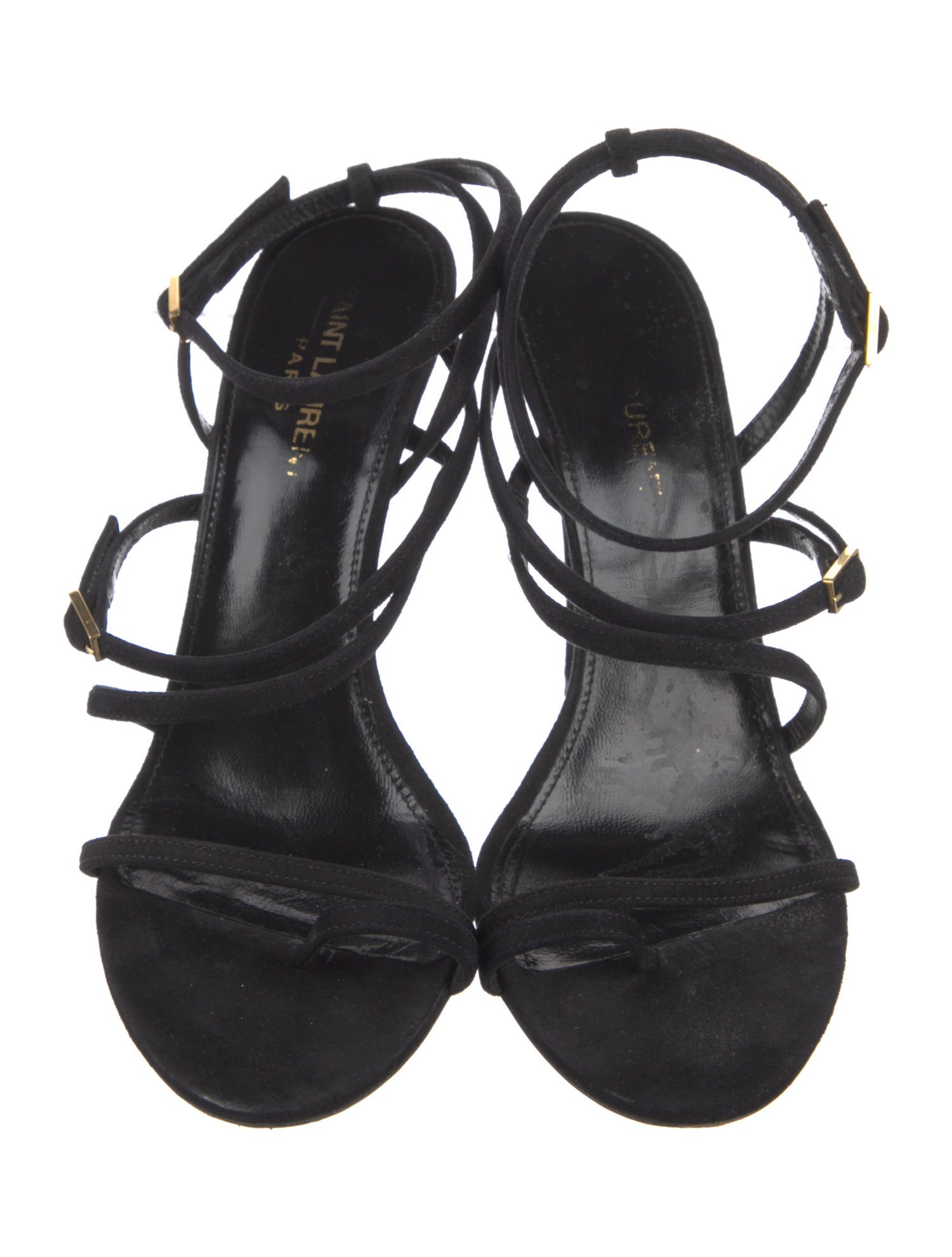 Saint Laurent Suede Slingback Sandals