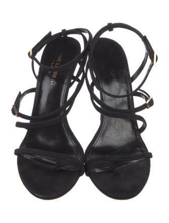 Saint Laurent Suede Slingback Sandals