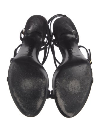 Saint Laurent Suede Slingback Sandals